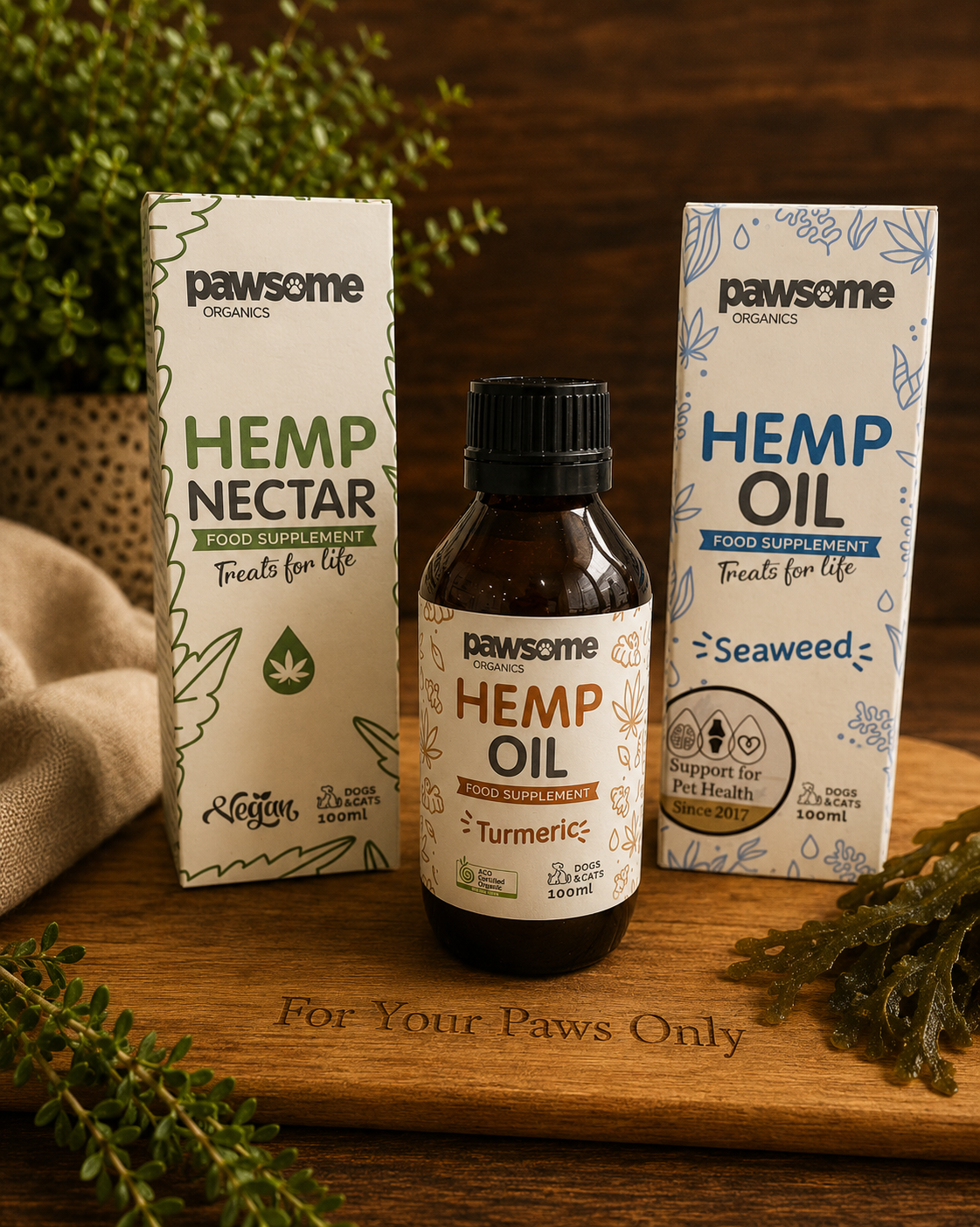 Hemp Oil Varieties - 100ml (Pawsome)